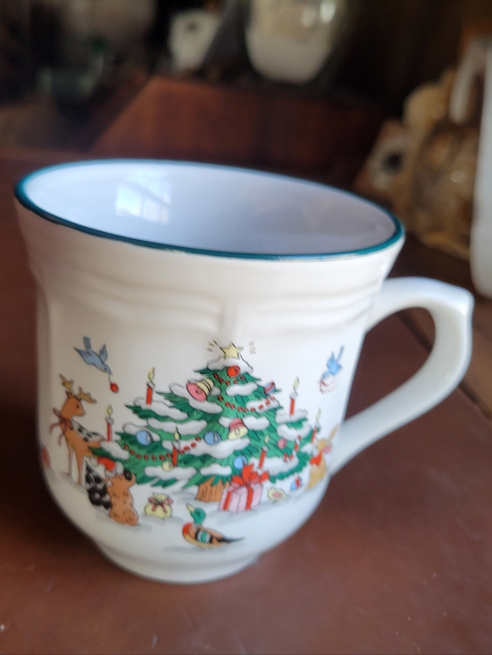 Ming Pao Woodland Christmas Tea Coffee Cup Mug 3"